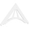 Ekena Millwork Pitch Stanford Architectural Grade PVC Gable Pediment, 72"W x 36"H x 1"P (12/12) GPP072X036X100STA - alternate 1